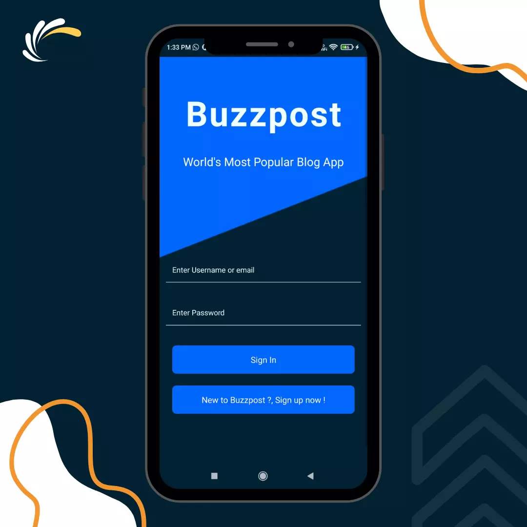 Buzzpost Blogging App 1