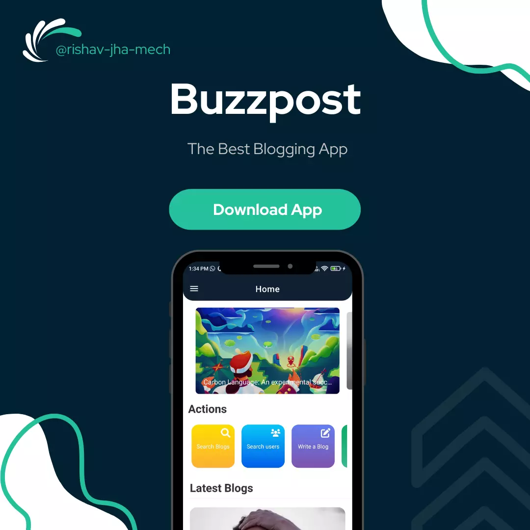 Buzzpost Blogging App 1